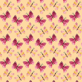 SCHMETTERLINGE (BÄRCHEN UND SCHMETTERLINGE) - Nylonstoff PUMI