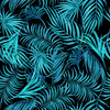 PALM LEAVES pat. 5 / black - quick-drying woven fabric
