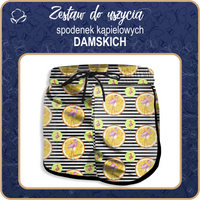 Damen Badeshorts - FRUCHTIGE FLAMINGOS M