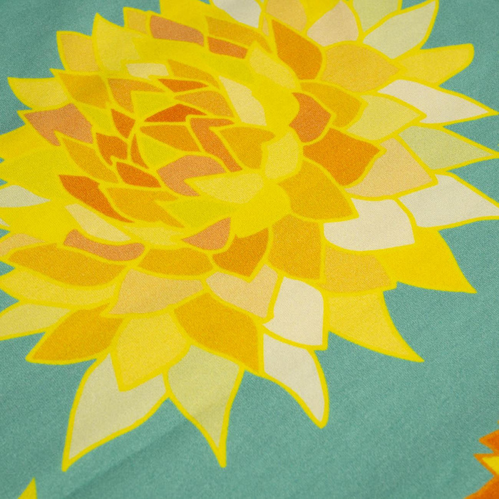 ASTER / sea blue - Single jersey with elastane 