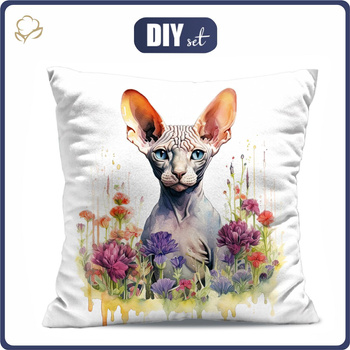 KISSEN 45x45 - WATERCOLOR SPHINX - Nähset