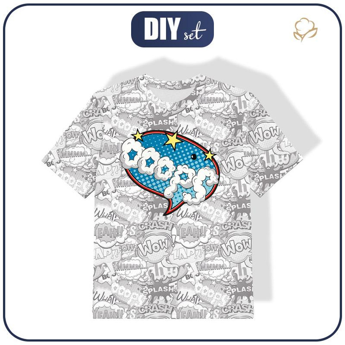 KID’S T-SHIRT - COMIC BOOK / ooops - single jersey (128/134)