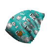 "Beanie" cap - POTWORNIE FAJNY DZIECIAK / AQUA (SCHOOL DRAWINGS) 54-56