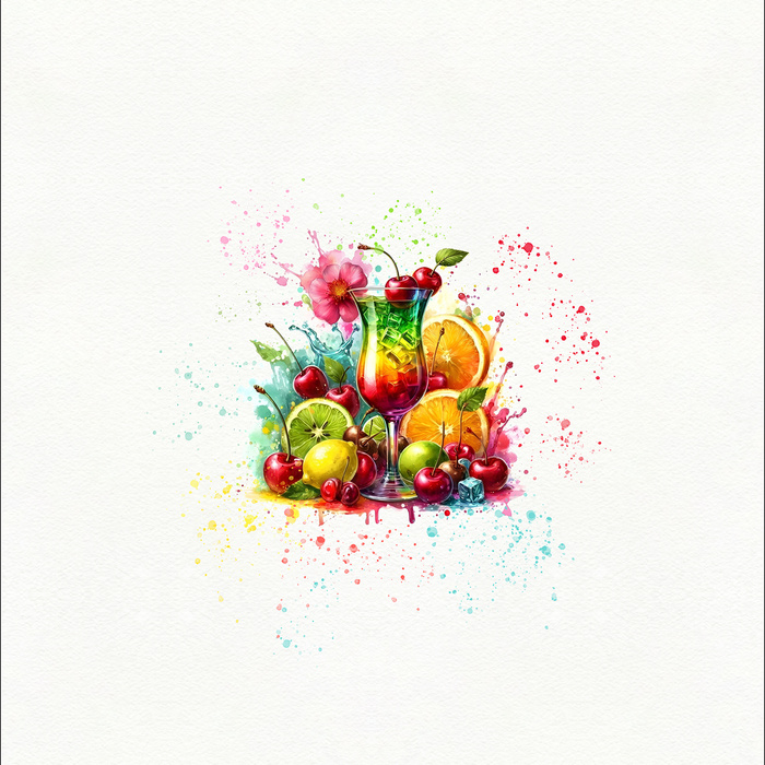 TUTTI FRUTTI MIX WZ. 2 - Panel (60cm x 50cm)  Polster- Velours