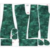 WOMEN'S JOGGERS (NOEMI) - CAMOUFLAGE pat. 2 / bottled green - sewing set M