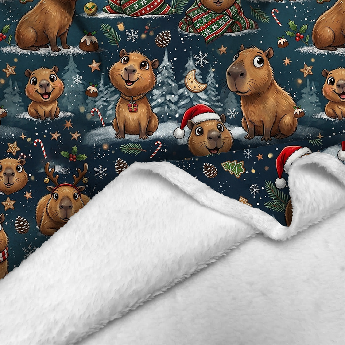 CHRISTMAS CAPYBARA - Minky-Plüsch