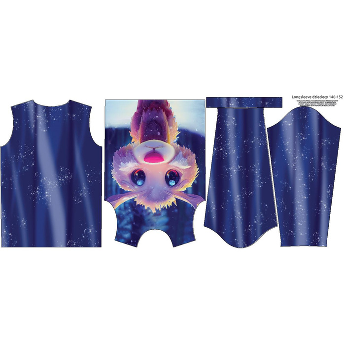 Longsleeve - ANIMATED DEER - sewing set (122/128)