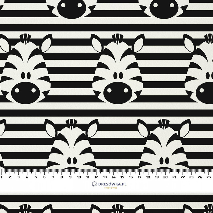 ZEBRAS / white - Viscose jersey