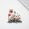 HEDGEHOG FAMILY - Paneel (75cm x 80cm)  Baumwoll Webware