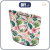 TOTE BAG - TROPICAL JUNGLE / white - sewing set