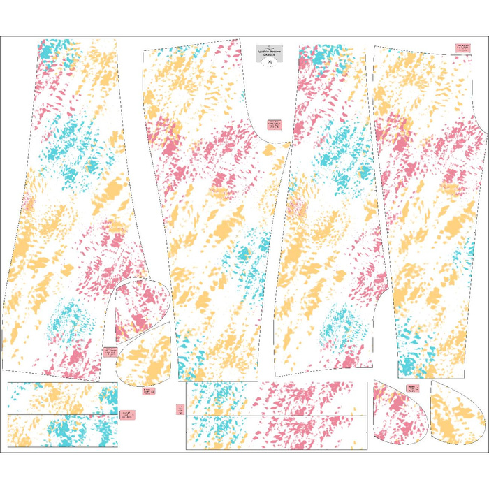 WOMEN'S JOGGERS (NOEMI) - TIE-DYE - sewing set XXL