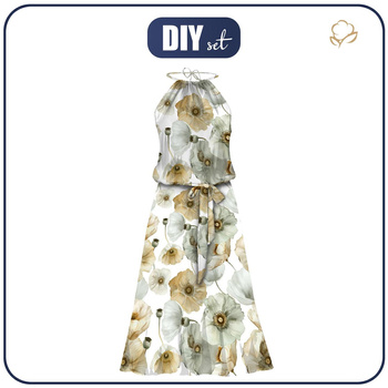 SUKIENKA "DALIA" MAXI (S-M) - FLOWERS wz.18 - zestaw do uszycia