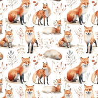 PASTEL FOX WZ. 2 - Muślin bawełniany