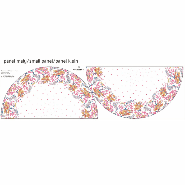 Panel pro kruhovou sukni - FLOWERS WZ.7