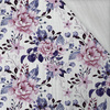 WILD ROSE FLOWERS PAT. 1 (BLOOMING MEADOW) (Very Peri) - Cotton muslin