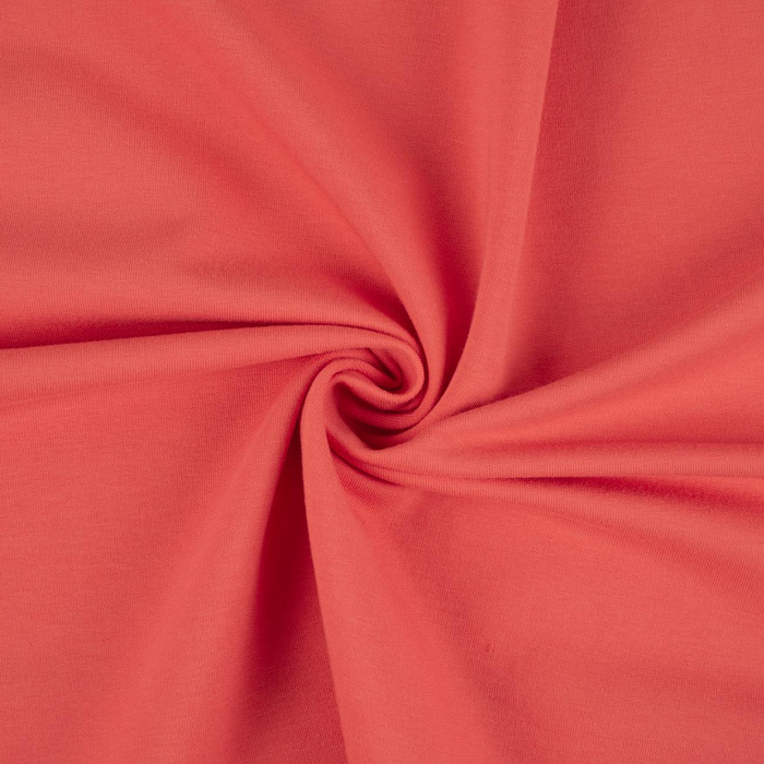 Sommersweat mit elastan - KORALLENROT (D-169)