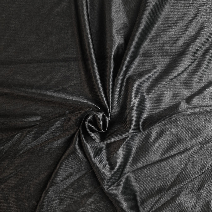 BLACK - lurex knit fabric