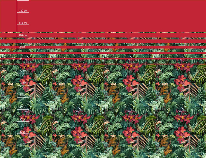 WILD JUNGLE vz. 1 - panel pro šaty krep