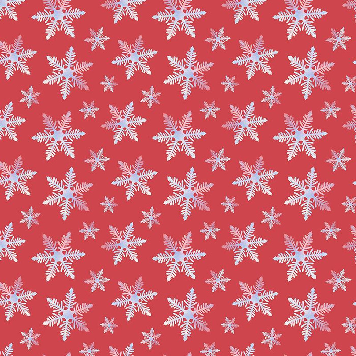 SNOWFLAKES PAT. 3 (CHRISTMAS FRIENDS) - single jersey with elastane