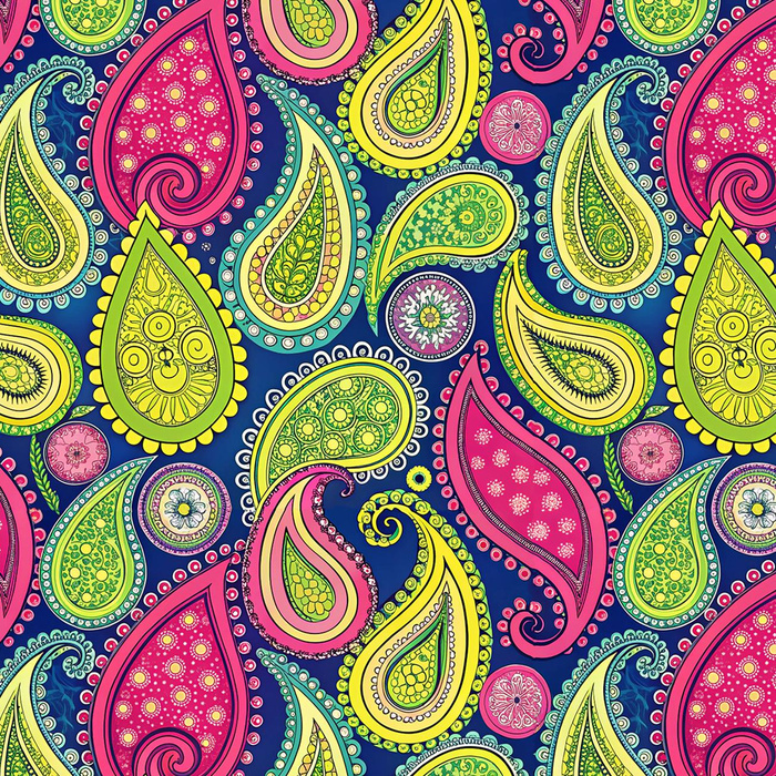 PAISLEY wz.10 - brushed knitwear with elastane ITY