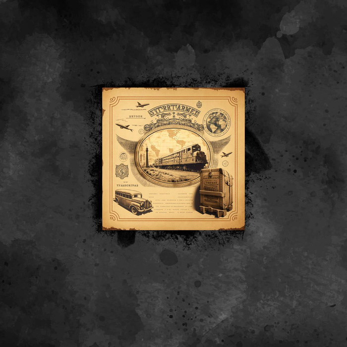 TRAVEL TIME M. 9 - Paneel (60cm x 50cm) SINGLE JERSEY ITY