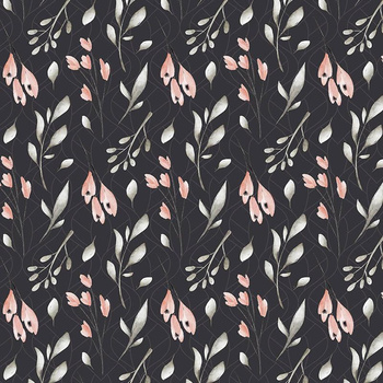 KWIATY I LIŚCIE WZ. 2 / grafitowy