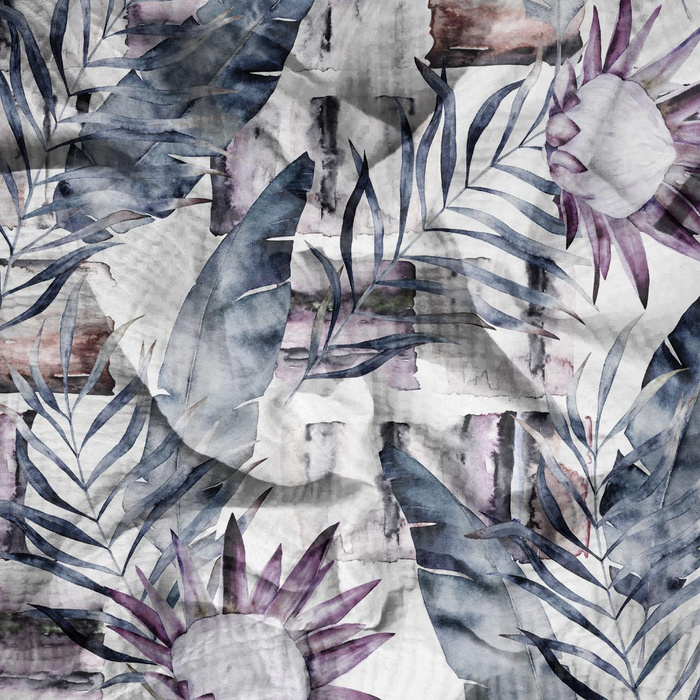 WATERCOLOR LEAVES 2.0 - Cotton muslin