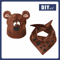 KID'S CAP AND SCARF (TEDDY) - DETECTIVE 48-50