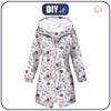 WOMEN'S PARKA (ANNA) - WATERCOLOR BOUQUET Pat. 2 - softshell XL