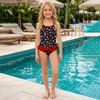 Strój kąpielowy dla dziewczynki (98-104) - TUTTI FRUTTI WZ. 21 - zestaw do uszycia