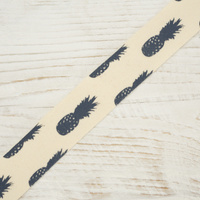 Cotton tape with feathers - 15mm