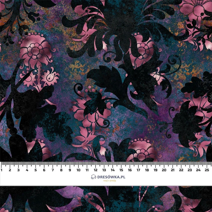 FLORAL Vz. 7 - teplákovina s elastanem ITY