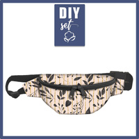 JAVOROVÉ LISTY / černá - Sada ledvinka - velká