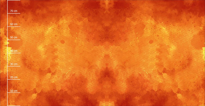 ORANGE SPECKS - panoramisches Paneel 80 cm