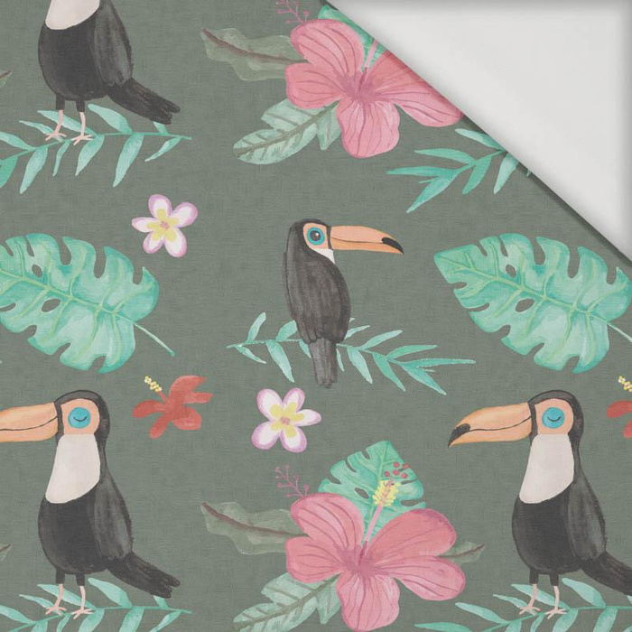 PAINTED TOUCANS pat. 4 - Viscose jersey