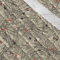 HALLOWEEN WEB EYES  - Quilted nylon fabric