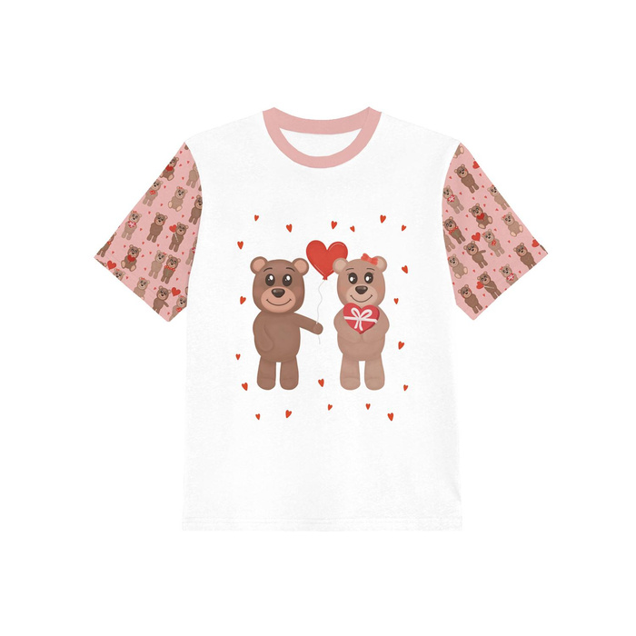 T-SHIRT DZIECIĘCY - ZAKOCHANE MISIE WZ. 1 (ZAKOCHANE MISIE) - single jersey