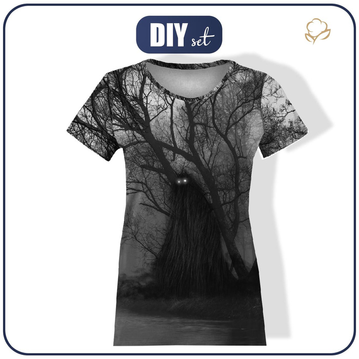 DAMEN T-SHIRT - CIEMIENIAK BIEST - Nähset M