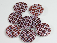 Dřevěný knoflík KOSTKA hnědá