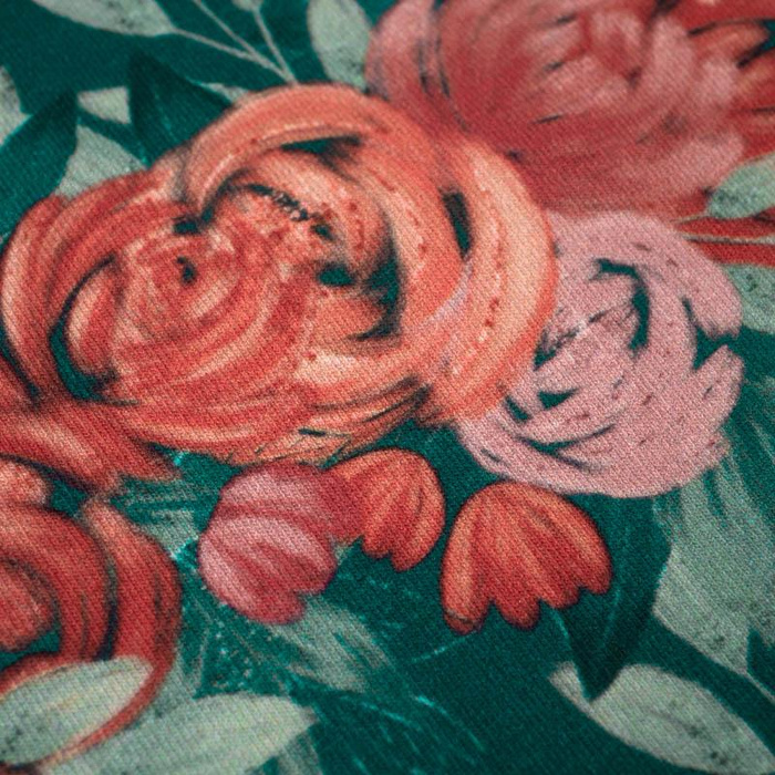 ROSES AND PEONIES pat. 5 - Waterproof woven fabric