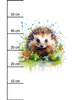 WATERCOLOR HEDGEHOG - panel (60cm x 50cm)