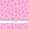XOXO pat. 2 / pink - softshell