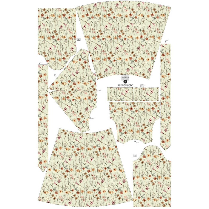 UMSCHLAG ELEGANTES MIDI KLEID (BIANCA) - WIESE M. 4 - Nähset XXL