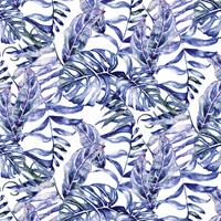 MINI BLÄTTER MS.3 (TROPISCHE NATUR) (Very Peri) - sommersweat