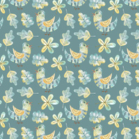 BIRDS AND LEAVES (FOREST ANIMALS)