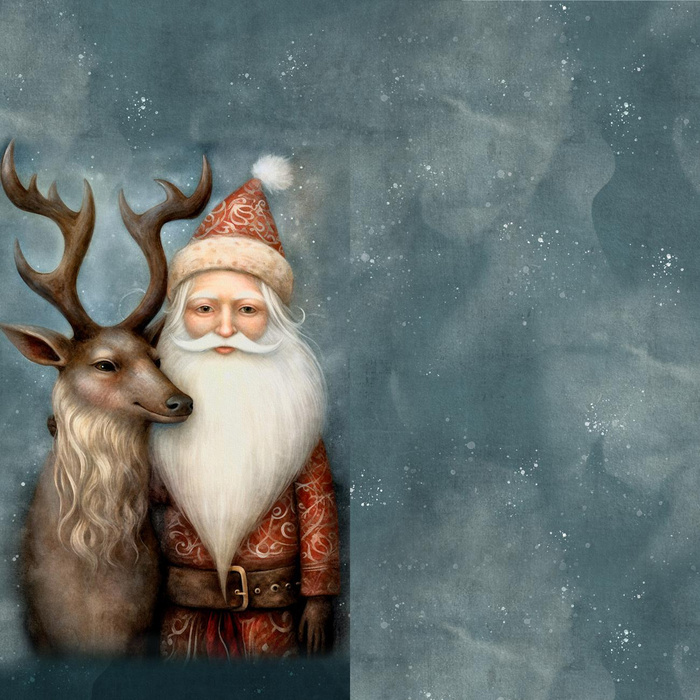 VINTAGE CHRISTMAS WZ. 1- Welur tapicerski