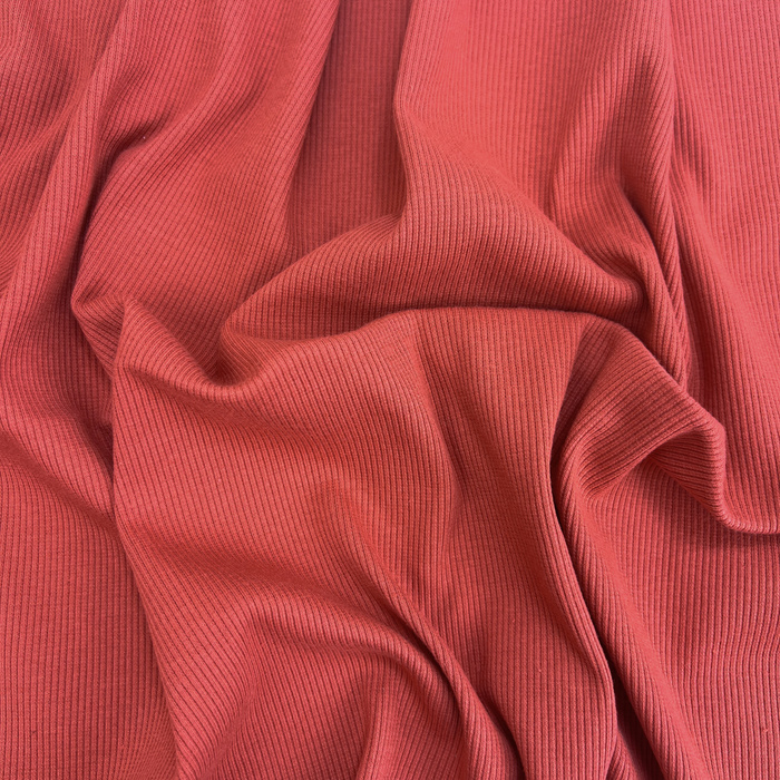 Rib Jersey fabric Unicolour - CAYENNE (D-248)   