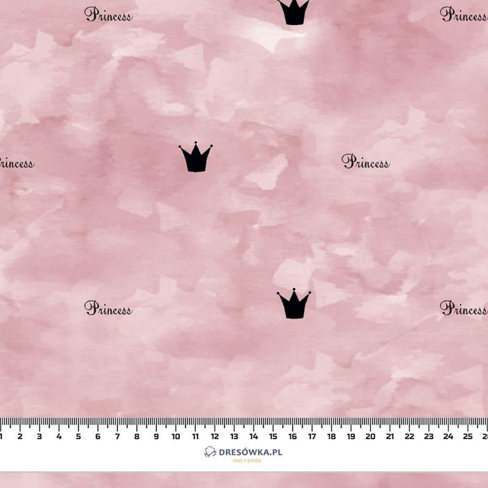 PRINCESS (minimal) / KAMUFLAZ wz. 2 (róż kwarcowy) - dresówka pętelkowa