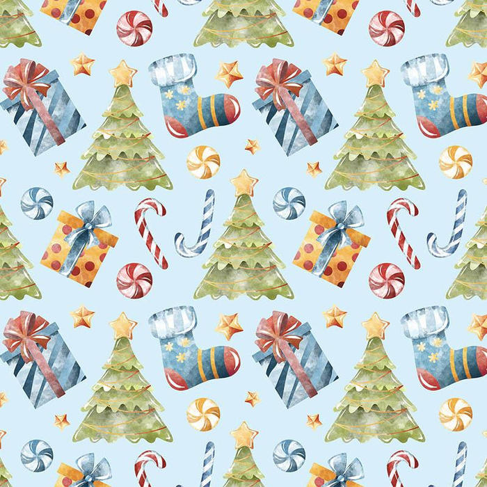 WEIHNACHTSBÄUME UND GESCHENKE (WEIHNACHTSRENTIERE) - HOME DECOR PREMIUM Webware