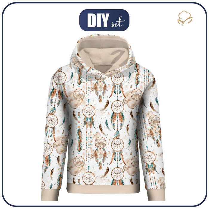 CLASSIC DAMEN HOODIE "POLA" (XXL) - FLOWERS M.16 - Nähset